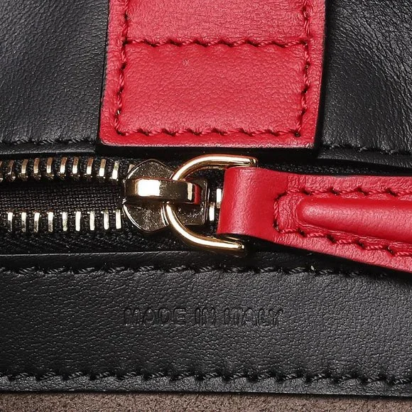 FENDI Tricolor Nappa Leather Runaway Logo Shoulder Bag - Picture 7 of 11